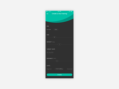 Daily UI #007: Settings 007 adobexd app dailyui run setting ui ux ui mobile uidesign