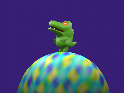 Crocodile planet cartoon crocodile gorgeous planet prince 可爱 商标 宠物 希望 插图 时尚 滑稽 爱 设计