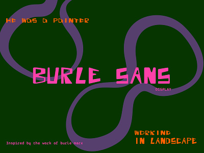 Burle Sans brazilian folk display display font free font modernism typeface typeface design