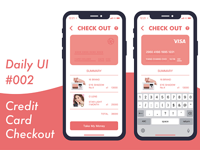 Daily UI #002 Credit Card Checkout app checkout credit card checkout daily daily 100 daily 100 challenge daily challange daily ui dailyui design flat icon ios iphonex mobile ui web