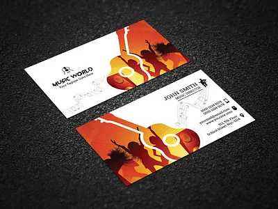 Music Business Card audio band business card card classic clean creative deejay deer dj dj card electro elegant ipod modern music music player music store new new year