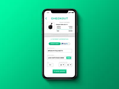 Daily UI :: 002 checkout checkout form dailyui dailyui 002 iphone ui uidesign
