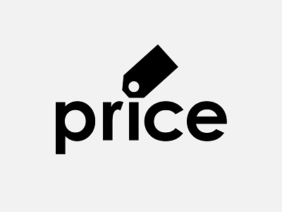 Price wordmark clean design flat illustration logo price price tag simple tag typography vector wordmark