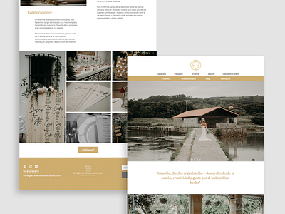 El Taller De Los Detalles - Web Design clean concept flowers freelance designer home ui ux design uidesign web web design web site wedding