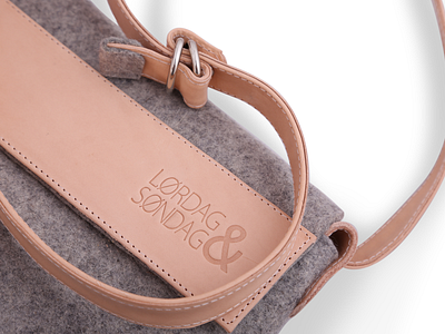 Lørdag & Søndag bag design branding clean design fashion logo product branding product design