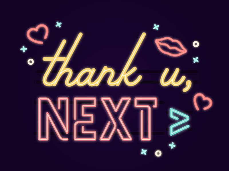 thank u, next 2019 ariana grande neon new year new year 2019 next thank u