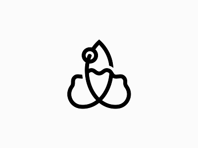 Sea Dance dance fish icon idea line minimal nature sea shell symbol