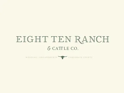 810 Main Logo branding custom font custom logotype farmhouse illustration logo design rustic typography wedding venue