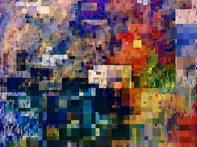 Corrupted Koi Pond design painting photo manipulation photography photoshop pixel art