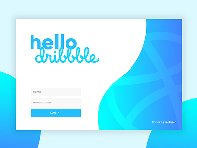 hello dribble interface design ui ux design