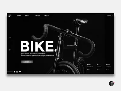 Bike Landing Page bike black design front end front end design graphic design landing page landingpage uidesign uiux user experience user interface web desgin web developer webdesign website
