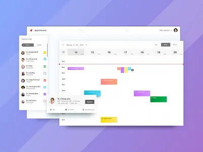Doctor Schedule Application design doctor app doctor appointment illustration information architecture user experience design