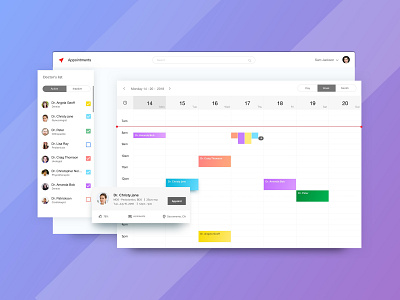 Doctor Schedule Application design doctor app doctor appointment illustration information architecture user experience design