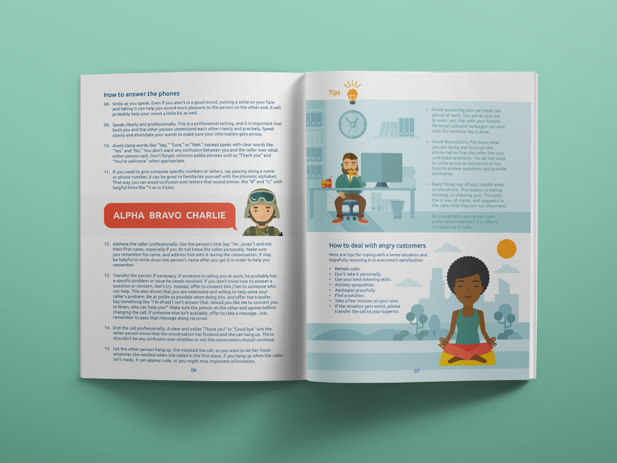 Example of MDS Collivery Telephone Etiquette Training Manual - How To