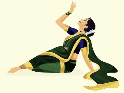 Lavani Dance adobe animation app art branding dance design dribbble icon illustration illustration art indian nature shot typography ux vector web website women