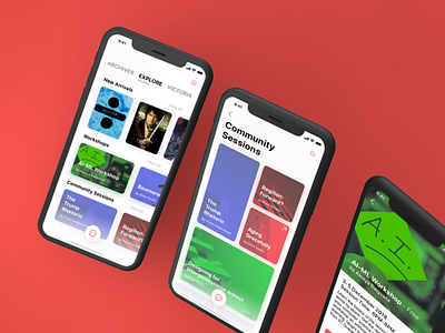 Victoria - Explore app branding design flat icon illustration iphonex minimal typography ui ux vector