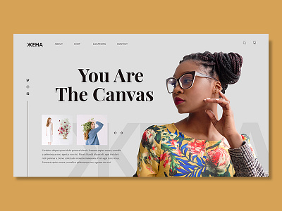 Fashion Website 01 - Landing Page fashion landing page ui ui ux design ux web website women fashion