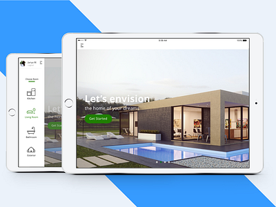 Decorate your home! decorate ipad application ui