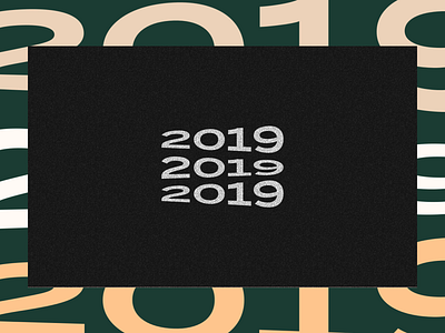 2019 branding clean color concept design flat identity illustration layout minimal type typography vector