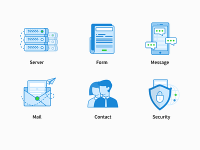 MikeCRM server Icons contact form mail message mikecrm security server