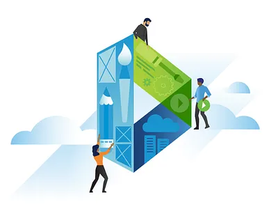 VMware Design homepage illustration design designteam identity illustration logo transformation vector vmware