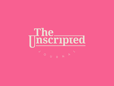 Unscripted Journal Logo (Part 2) branding color design graphic design logo typography vector