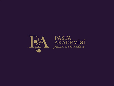 Pasta Akademisi / Logo Design a academy brand cake icon letter logo logo design logotype p