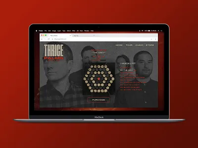 Daily UI :: 003 dailyui dailyui 003 landing page mockup music player music player ui splash page thrice ui ui ux ui 100 ui 100day web design