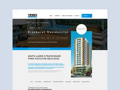 Rave - Construtora behance dailyinspiration design dibbble dribbble flat interface layout ui ux ux ui design web web design webdesign