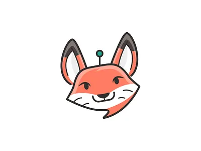 Hazel app icon avatar avatar icons chatbot chatbots flat fox fox logo hazel icon illustration vector