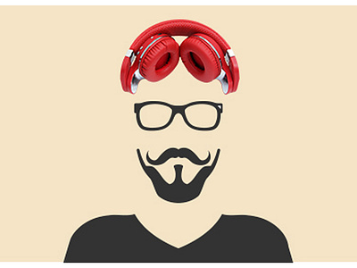 How would you sell headphones? adobe adobe illustrator branding design ecommerce graphic art headphones illustration minimalism music visual design