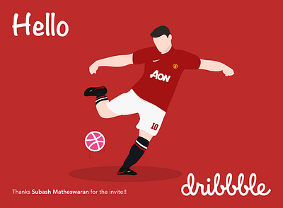 Hello Dribbble debut debut shot design hello dribbble illustration