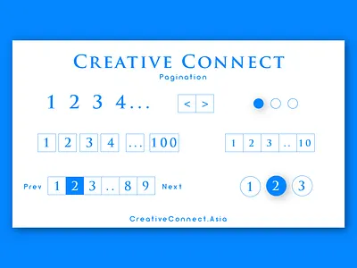 Daily UI - #85 animation app branding connect creative creative connect dailyui design icon illustration lettering logo minimal pages pagination type typography vector web website