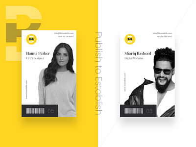 ID Cards brandklik cards design dribbble id card minimal print simple trending ui vector