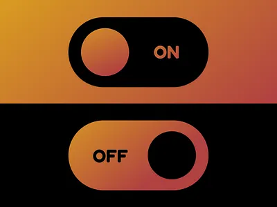 Daily UI #015 On/Off Switch daily 100 daily 100 challenge design gradient ui