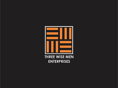 Three Wise Men Enterprise Logo art brand branding clean design flat icon icons identity lettering logo minimal type typography vector