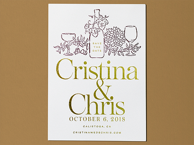 Save the Date design gold foil illustration invitation invite layout lettering save the date type typography wedding wedding invitation