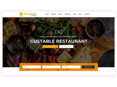 Pasta Restaurant Logo Preview clean design illustration inspiration logo logo inspiration pasta pasta logo sun vector