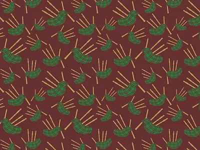 Eleven Pipers Piping pattern pattern design