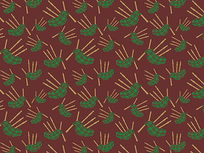 Eleven Pipers Piping pattern pattern design