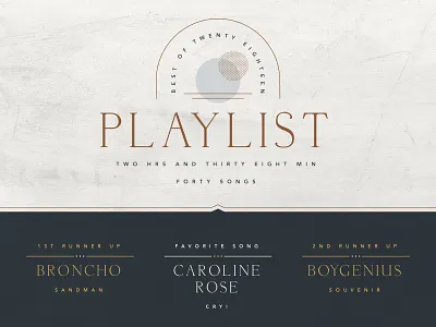 Best of 2018 playlist 2018 best of branding music natural playlist spotify typography