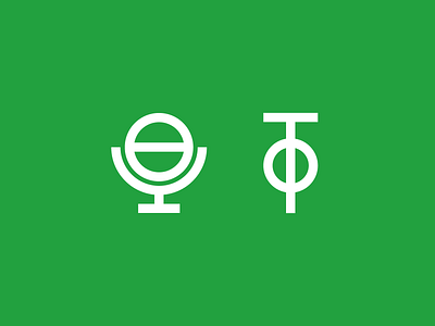 Total Football Podcast branding crest flat football green icon identity illustration line line art logo logomark mark mic negative space podcast soccer symbol type white