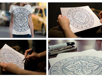Simple Mandala Art artwork branding card design event artwork flyer artwork graphic design illustration invitation logo mandala t shirt illustration vector