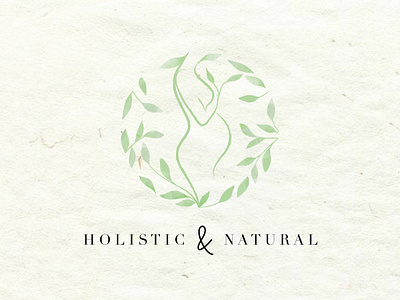 Holistic&Natural Logo botanical brand branding branding design creative creative design design design inspiration elegance elegant design illustrator logo logo design logotipe logotype minimal logo pregnancy stationery typography wedding photography