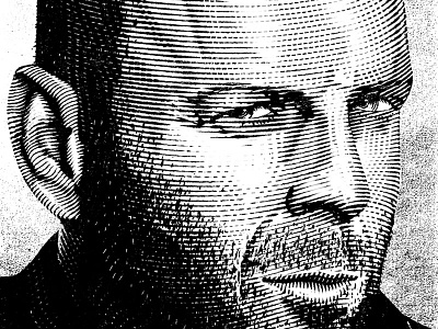 Bruce adobe illustrator bruce willis etching ilustration portrait