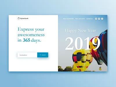 Happy new year design flat illustration ui ux web website xd xddailychallenge