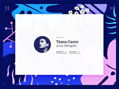 Esox - vCard / Resume / CV Template bootstrap creative cv personal portfolio psd resume tempalte vcard