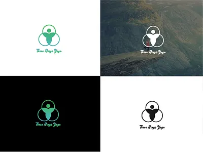 Rings Yoga - Logo branding branding design design illustration ios app design logo logo design concept logo idea rings simple three vector yoga yoga logo