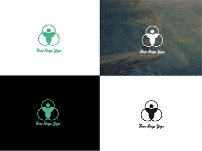 Rings Yoga - Logo branding branding design design illustration ios app design logo logo design concept logo idea rings simple three vector yoga yoga logo