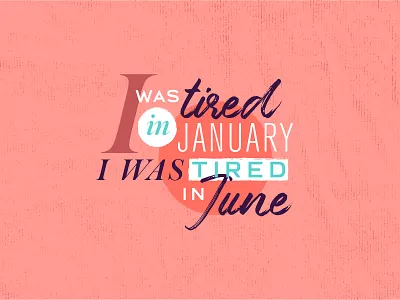 Tired design font variation fonts living coral pantone color of the year type art typography